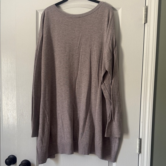 H by Halston V-Neck Sweater in Taupe - Picture 2 of 2